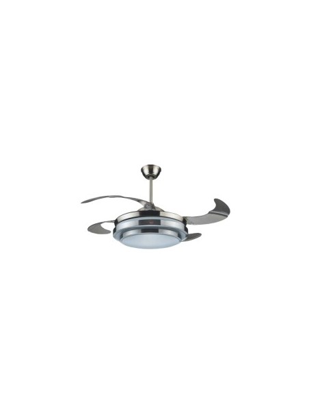 VENTILATORE DA SOFFITTO CON 4 PALE RICHIUDIBILI, LUCE E TELECOMANDO...