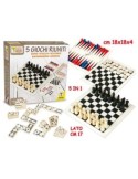 FATTO DI LEGNO 04126 SET 5 GIOCHI RIUNITI