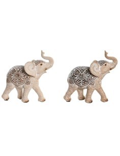 FIGURA ELEFANTE FD205588 RESINA 13X6X13CM ASSORTITO