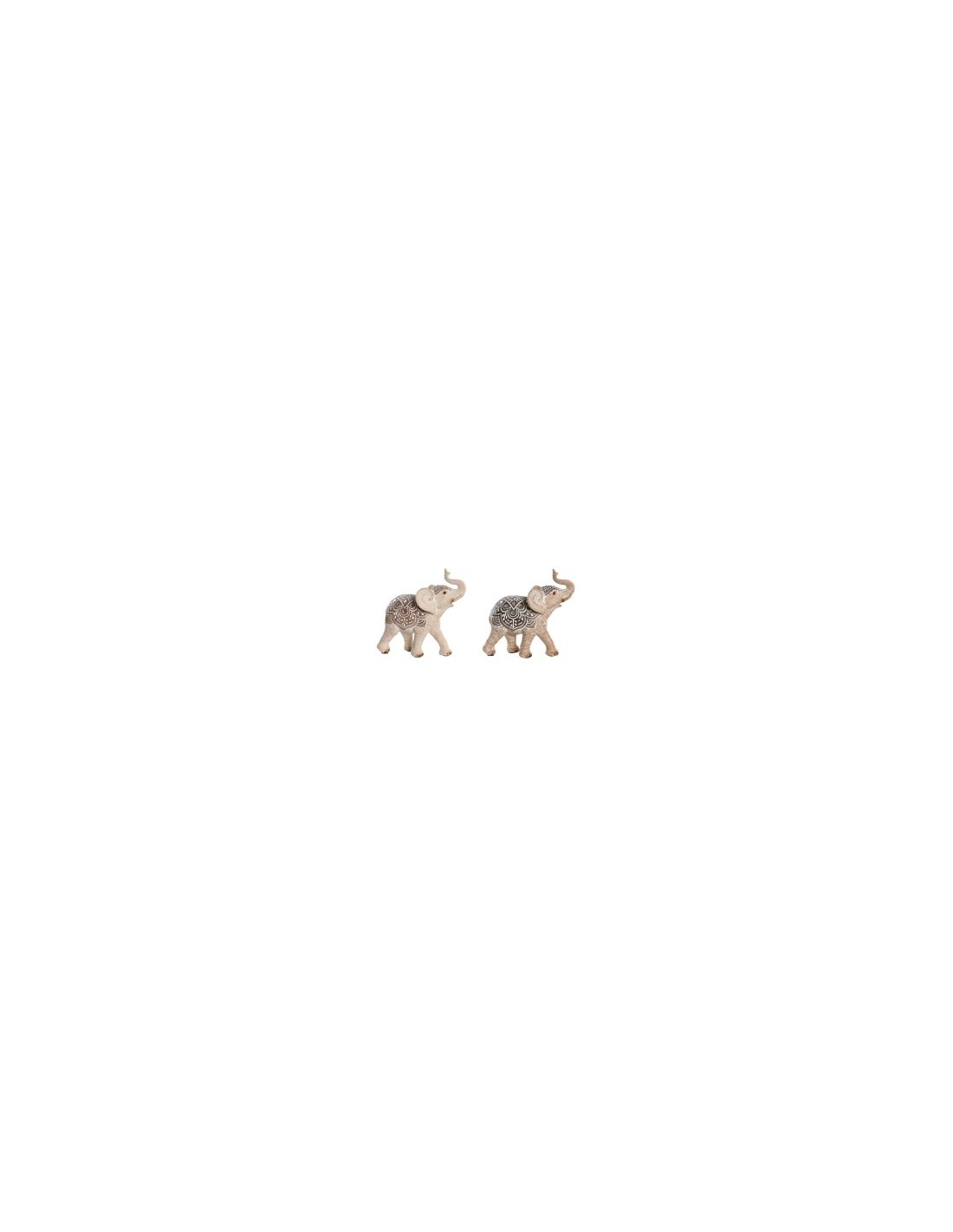 FIGURA ELEFANTE FD205588 RESINA 13X6X13CM ASSORTITO