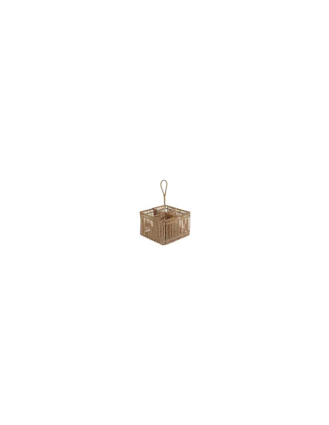 PORTAPOSATE PC207501 RATTAN/FERRO 19X19X30CM