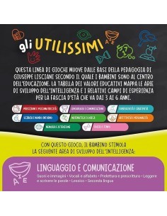 Carotina Gli Utilissimi Le Prime Parole, Associa Lettere e Disegni, Metodo Didattico Efficace, Tessere Autocorrettive
