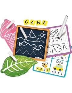 Montessori, Lavagne Educative, Lavagna con Gessetti, Scrivi e Cancella, Magnetica, Attività Educative - Lisciani