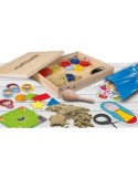 Montessori Work-box, 50 Esperienze, Scatola in Legno, Esperienze Sensoriali, Attività Educative - Lisciani Giochi