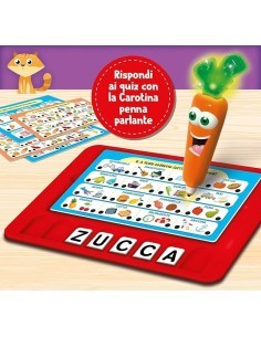 Carotina Penna Parlante, Vocabolario dei Bambini, Grande Consolle Didattica, Impara a Leggere e Scrivere -  Lisciani