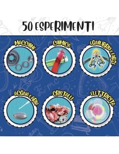 I'm a Genius Laboratorio di Scienze, Kit Completo con Provette, Pipetta, Palloncini e Manuale Illustrato