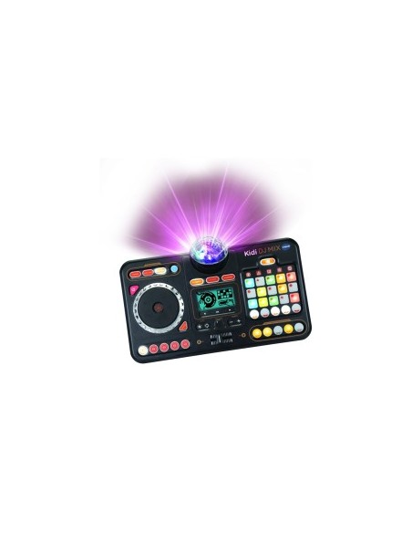 Mixer DJ 80 Kidistar, Console DJ con Luci, Microfono Incorporato, Bluetooth, 15 Tasti Luminosi, 15 Mix Inclusi