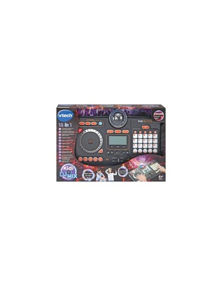 Mixer DJ 80 Kidistar, Console DJ con Luci, Microfono Incorporato, Bluetooth, 15 Tasti Luminosi, 15 Mix Inclusi