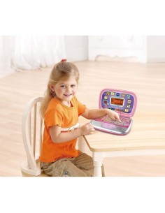 Computer Bit Smart Rosa, 20 Attività Educative, Schermo Interattivo, Personalizzabile, Tastiera QWERTY