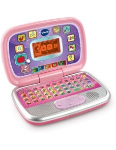 Computer Bit Smart Rosa, 20 Attività Educative, Schermo Interattivo, Personalizzabile, Tastiera QWERTY