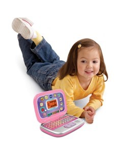 Computer Bit Smart Rosa, 20 Attività Educative, Schermo Interattivo, Personalizzabile, Tastiera QWERTY