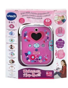 Diario Elettronico Kidisecrets, Riconoscimento Facciale, Tastiera Interattiva, Doppia Fotocamera, Memo Vocale, MP3 Integrato