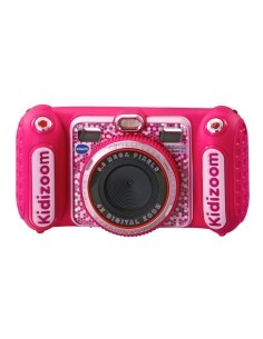 Fotocamera Kidizoom Duo Rosa, Doppia Lente, 5,0 MP Frontali, 2,0 MP Posteriori, 75 Filtri, Display 2,4", Antiurto