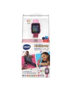 Orologio Smart Kidizoom Rosa, Smartwatch con Doppia Fotocamera e Videocamera, 8 Giochi e Sfide Sportive, Memoria 256 MB