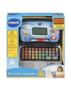 Computer Bit Smart Nero, 20 Attività Educative, Schermo Interattivo, Personalizzabile, Tastiera QWERTY