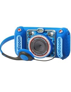 Fotocamera Kidizoom Duo Blu, Doppia Lente, 75+ Filtri, Ampio Display, Funzioni Extra, Resistente