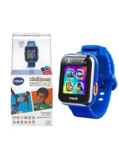 Orologio Smart Kidizoom Blu, Touch Screen a Colori, Doppia Fotocamera, Giochi, Sfide Sportive, Resistente e Sicuro