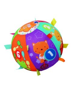 Baby Palla Multiattività, Giocattolo Interattivo Morbido, Canzoni e Suoni, Apprendimento dei Numeri, Sicura e Lavabile