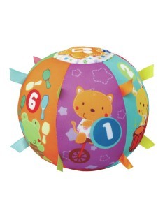 Baby Palla Multiattività, Giocattolo Interattivo Morbido, Canzoni e Suoni, Apprendimento dei Numeri, Sicura e Lavabile