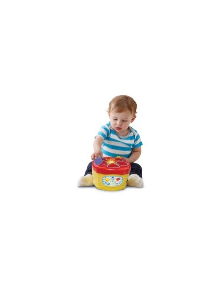 Baby Magico Tamburo delle Forme, Tamburo Interattivo con Blocchi Colorati, Sviluppo Cognitivo e Musicale per Bambini