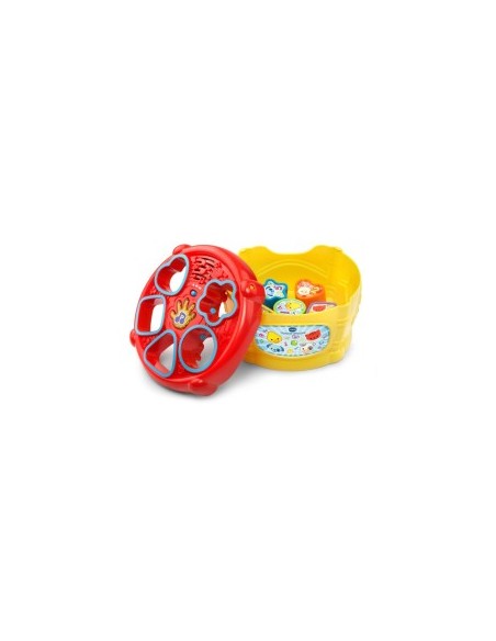 Baby Magico Tamburo delle Forme, Tamburo Interattivo con Blocchi Colorati, Sviluppo Cognitivo e Musicale per Bambini