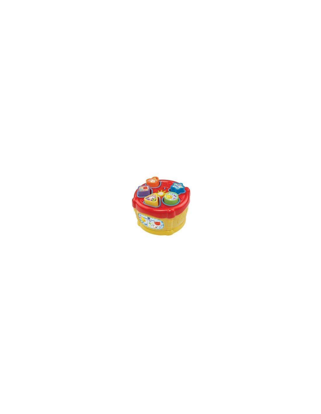 Baby Magico Tamburo delle Forme, Tamburo Interattivo con Blocchi Colorati, Sviluppo Cognitivo e Musicale per Bambini