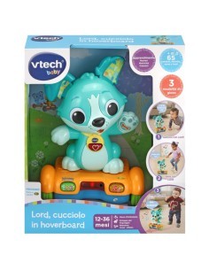 Baby Lord Cucciolo in Hoverboard, Cagnolino Interattivo con Sensori, Giochi Musicali e Educativi, Movimenti Automatici