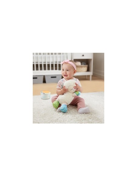 Baby Luce Ninna Nanna Parlante, Giocattolo 3 in 1 con Luce e Proiettore, Melodie e Peluche Morbido
