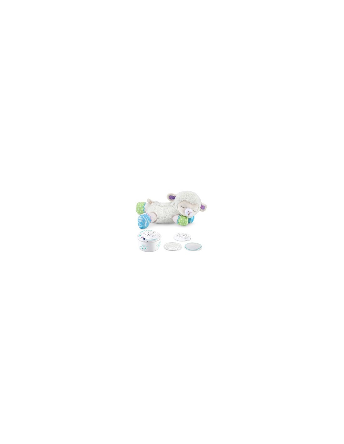 Baby Luce Ninna Nanna Parlante, Giocattolo 3 in 1 con Luce e Proiettore, Melodie e Peluche Morbido