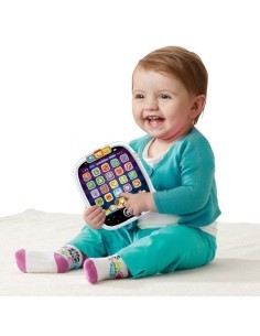 Baby Il Mio Super Tablet, Tablet Educativo per Bambini, 25 Pulsanti Luminosi, Scoperta Numeri, Forme e Animali, Cagnolino Guida
