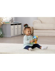 Baby Maracas Luci e Suoni, Strumento Musicale Interattivo, Maracas Educative con 6 Pulsanti e 15 Melodie, Gioco Bilingue