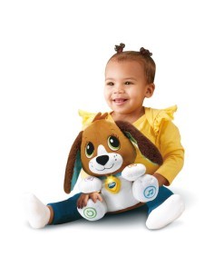 Baby Fido Parla e Gioca, Cagnolino Peluche Interattivo, Apprendimento Divertente, Ripete e Movimento, 3 Livelli di Sviluppo