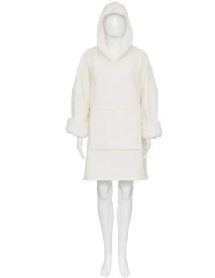 PLAID 196298 FELPA CON CAPPUCCIO BIANCO