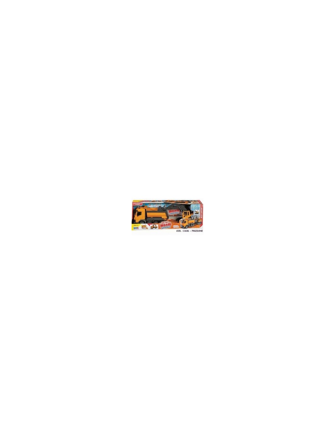 MEZZI CANTIERE 11636 CAMION CON SCAVATRICE