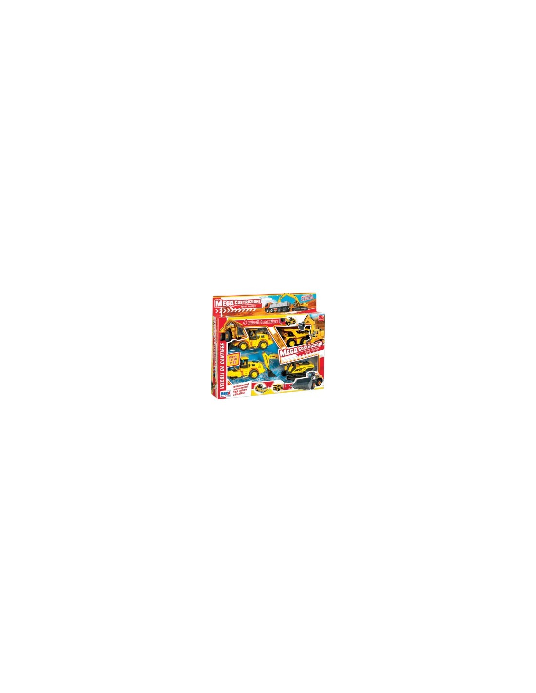 SET 4 VEICOLI CANTIERE 11349 1:43 RETROCARICA