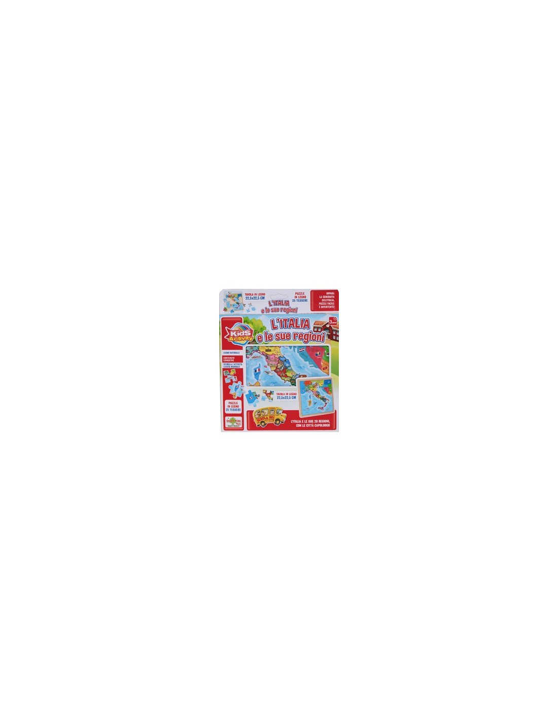 PUZZLE ITALIA 11165 LEGNO 25 PEZZI