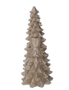 ALBERO RESINA ORO 11X26CM