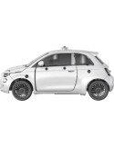 Clementoni - Scienza e Gioco Build - Modellino Fiat 500 Elettrica, Set Laboratorio di Meccanica per Bambini, Made in Italy