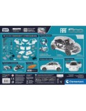 Clementoni - Scienza e Gioco Build - Modellino Fiat 500 Elettrica, Set Laboratorio di Meccanica per Bambini, Made in Italy