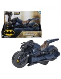 Batcycle 2 in 1 Batman Adventures - Veicolo Trasformabile per Action Figure DC Comics da 30 cm, SPIN MASTER