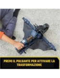 Batcycle 2 in 1 Batman Adventures - Veicolo Trasformabile per Action Figure DC Comics da 30 cm, SPIN MASTER