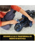 Batcycle 2 in 1 Batman Adventures - Veicolo Trasformabile per Action Figure DC Comics da 30 cm, SPIN MASTER
