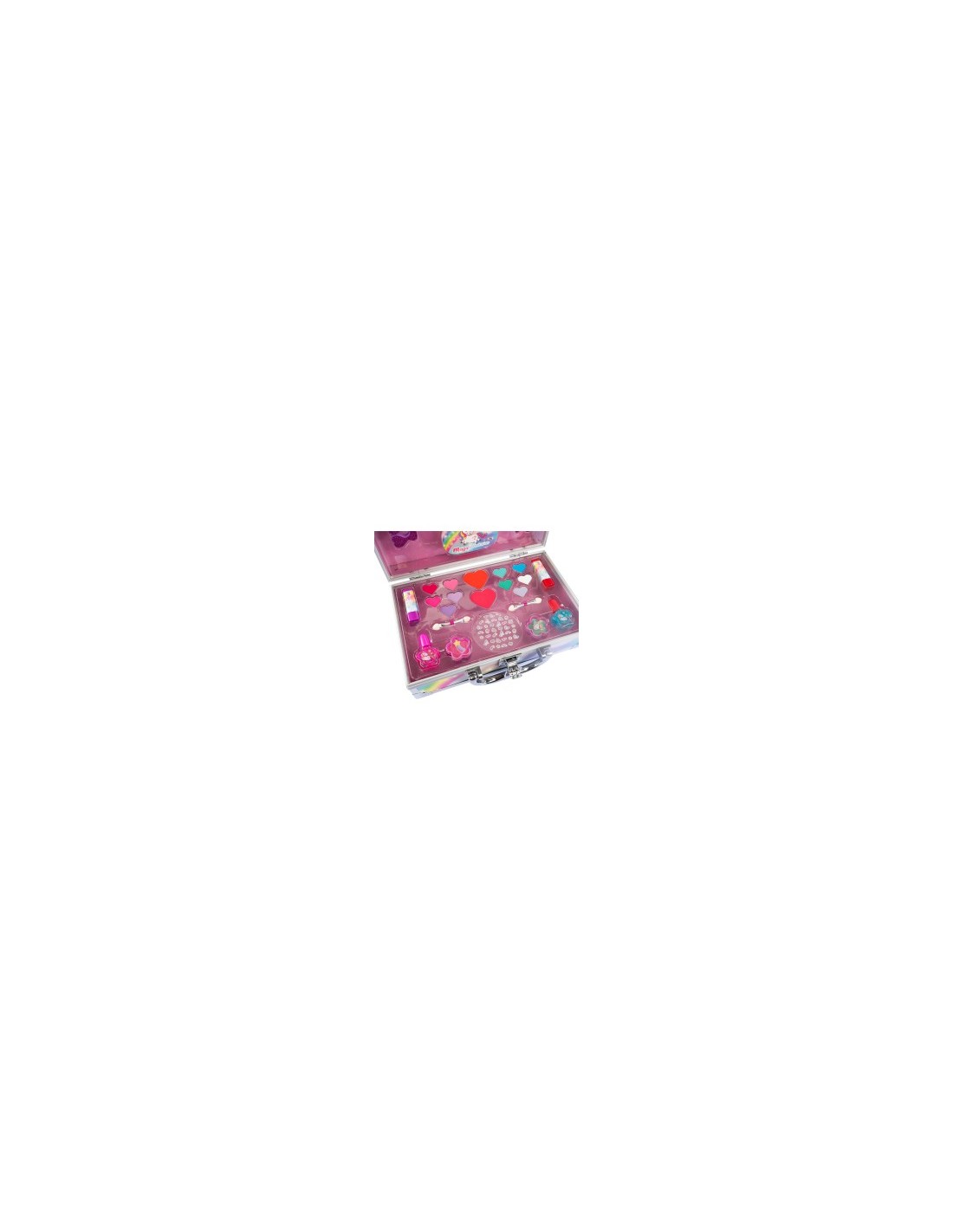 Magic Unicorn Case Make Up, Valigetta Porta Trucchi Unicorno, Set di Trucco Bambini, Specchio Incluso, Nice Group