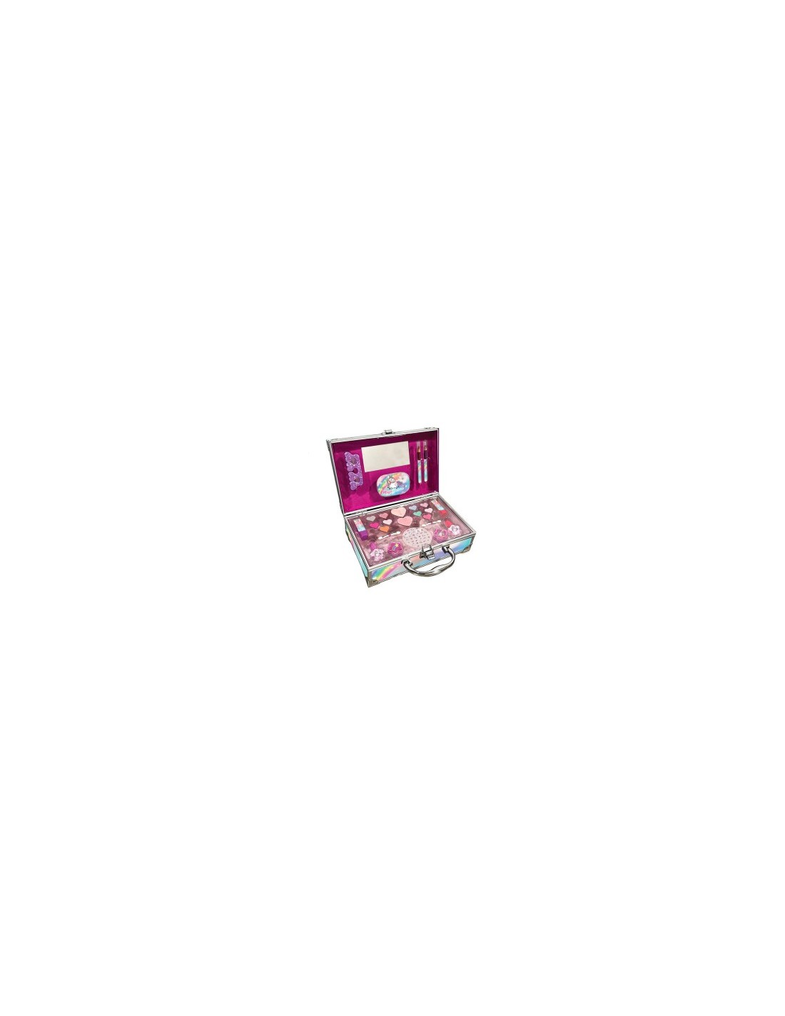 Magic Unicorn Case Make Up, Valigetta Porta Trucchi Unicorno, Set di Trucco Bambini, Specchio Incluso, Nice Group