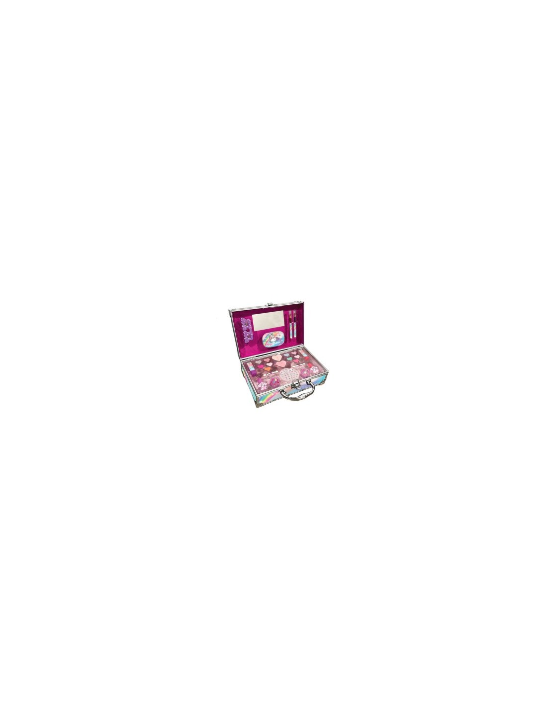 Magic Unicorn Case Make Up, Valigetta Porta Trucchi Unicorno, Set di Trucco Bambini, Specchio Incluso, Nice Group