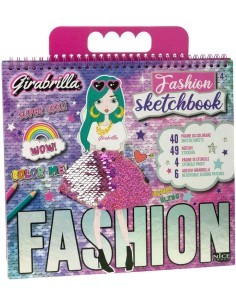 Girabrilla Fashion Sketch Book Ragazza, Quaderno Disegni Moda per Bambine, Nice Group
