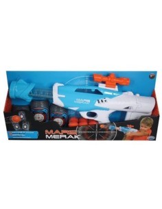 Pistola Giocattolo Sparapalline - Include 12 Palline in Foam e 3 Bersagli, Lunghezza 36 cm