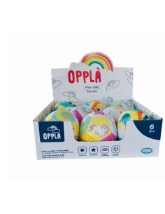 Opplà Palla Soft - Prima Palla Morbida 10 cm in PU per Neonati, Baby Unicorn e Dino