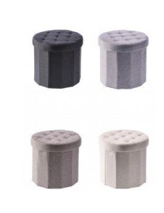 POUF 102120 TESSUTO 38X36CM COLORI ASSORTITI