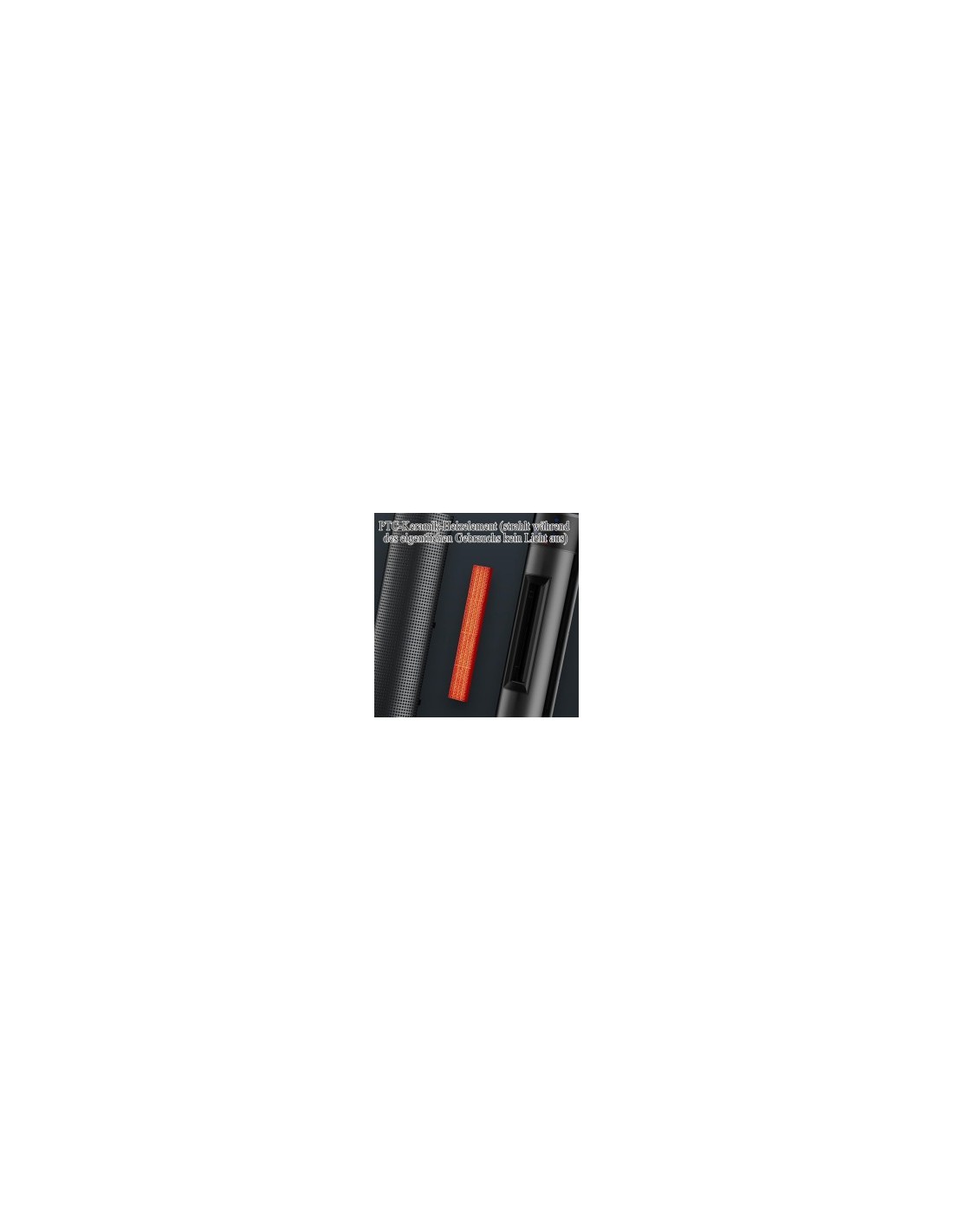 Stufa in ceramica con potenza 2000W altezza 78CM effetto fiamma PTC2011